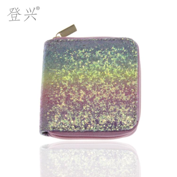 Neues Laser-PU-Kurz-Kleinportemonnaie, Schüler-Kindertasche, D-System mit Bildern und Mustern