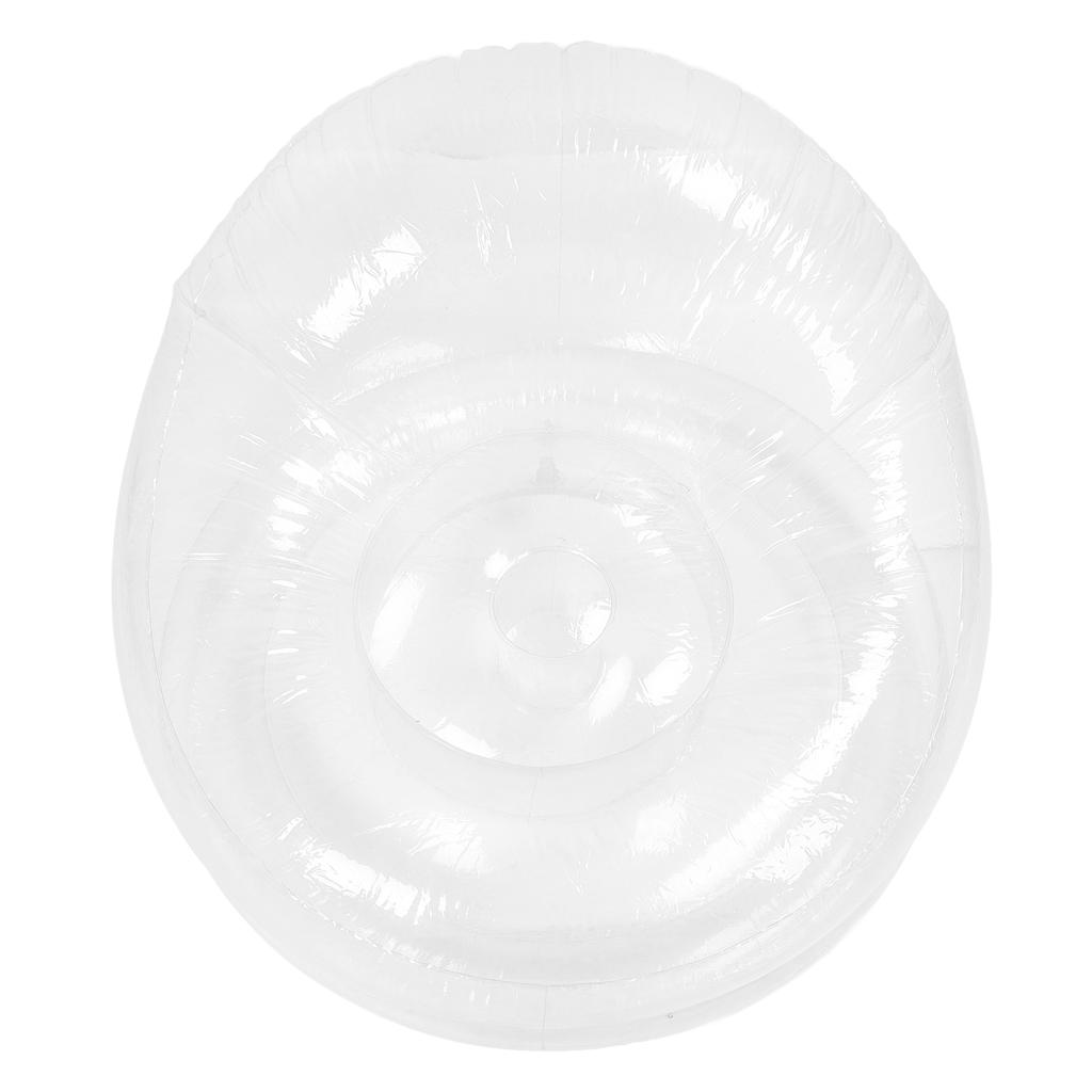 Transparent Inflatable Chair, PVC St for Living Room with Support, Clr Sofa St, Indoor or Outdoor Use, Fun Sting for Relaxation