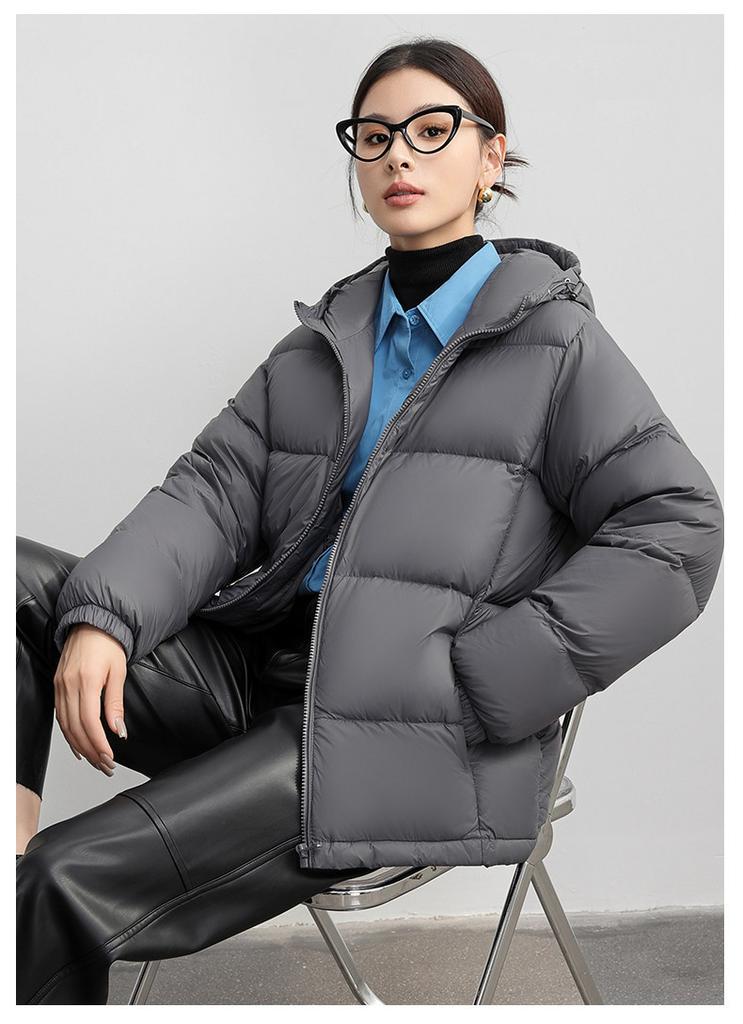 Winter new bread clothes men's and women's down jackets small windproof thickened cold-resistant warm black coat