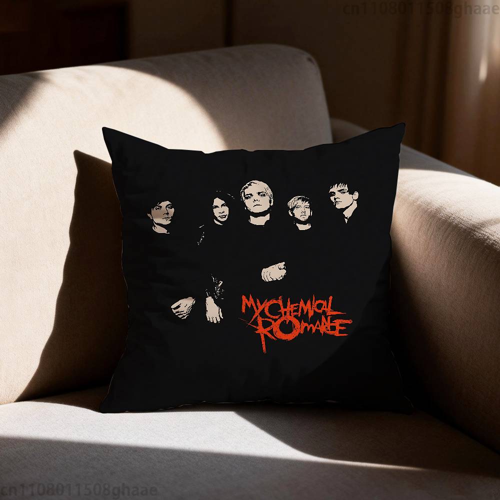 My Chemical RRomance Pillowcase Casual Style Decoration Suitable for Home Decoration Excluding Pillow Core