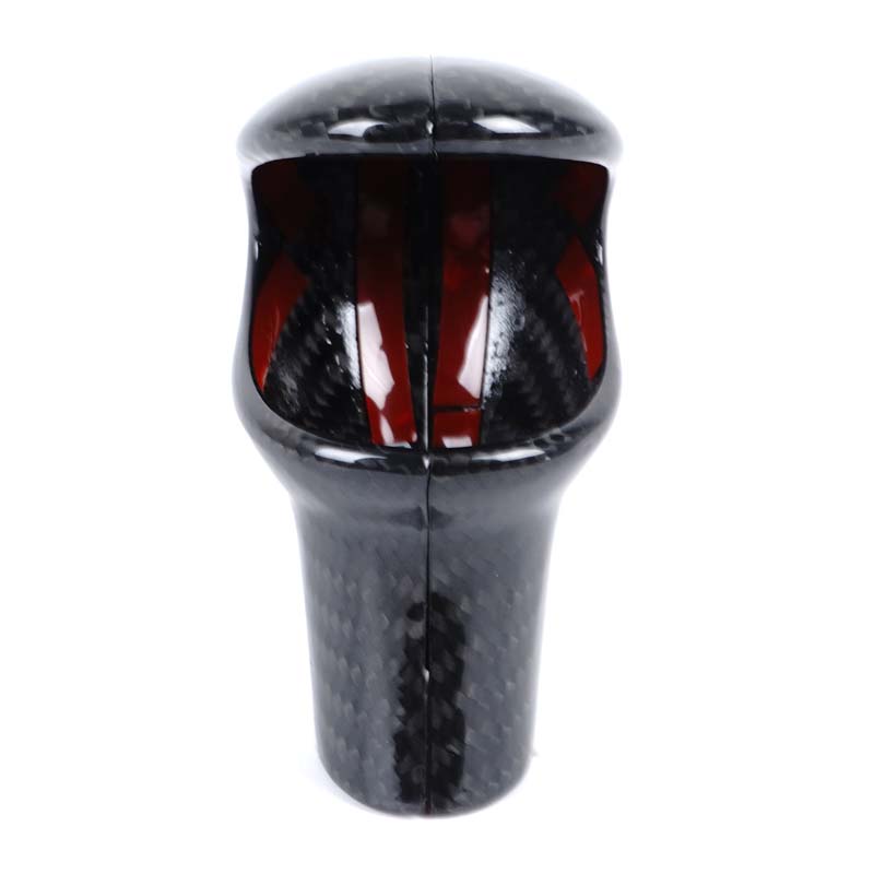 For BMW MINI F54 F55 F56 F60 Real Carbon Fiber Car Gear Head Shift Knob Handle Cover Trim Sticker Interior Accessories
