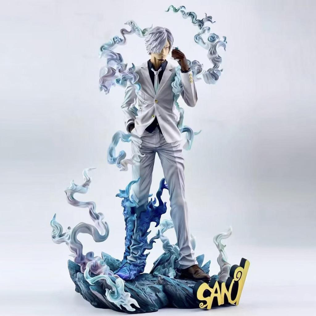 The New Thief King Cartoon Statue Character Straw Hat Pirate Statue Gk Character Shan Zhi Zorro Lufei Popular Ornaments Gift.
