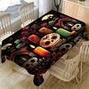 Day of the Dead Skull Pattern Tablecloth - Polyester Fiber, Rectangular.PMJ