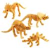 12Pcs Dinosaur Figurine Educational Realistic Plastic Intellectual Development Dinosaur Skeleton Mold