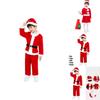 Unisex Children's Christmas Clothing High-quality Polyester Fiber Santa Claus Costume For Performances Available In Both Boys And Girls Styles