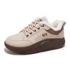Sapatos Esportivos Femininos Acolchoados, Sapatos de Algodão Versáteis com Solado Grosso, Sapatos Plataforma