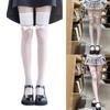 Women Bowknots Waves Point Thigh High Stockings Over the Knee Socks Sheer Silk Stockings Valentines Day Gifts
