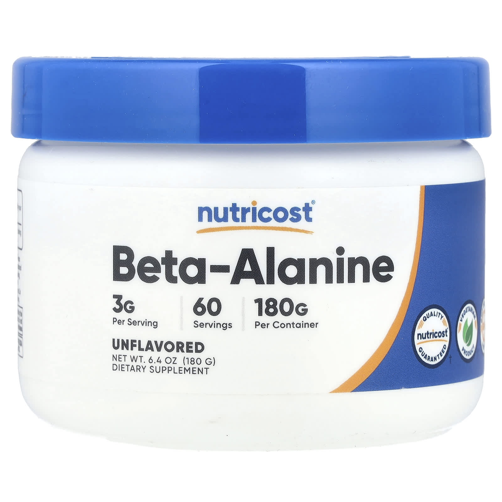

Nutricost, Beta-Alanine, Unflavored, 6.4 oz (180 g)