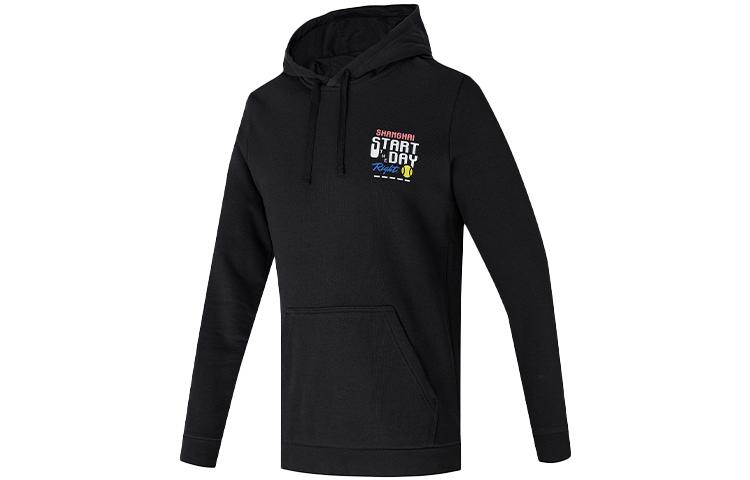 Adidas Sweatshirts Men's Black Hooded Moderate Regular H31259