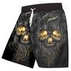 Men's Swimming Trunks 3D Skull Print Beach Shorts Quick-drying Outdoor Leisure Sports Shorts Swimwear Fashion Men's Shorts
