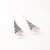 Natürlicher Selenit Edelstein 925 Sterling Silber Schmuck Handgemachte Ohrringe 1,9" EE-165-39