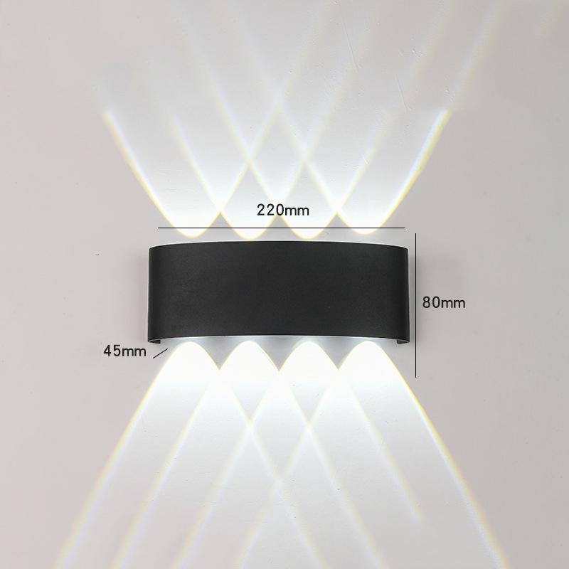 Alluminum LED Wall Lamp 4W/6W/8W IP65 Waterproof Wall Porch Lights Outdoor Lighting Garden Sconce Lamp 85-265V for Bedroom Home Decor