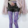 Y2K Uitgesneden Rozen Kant Spinnennet Patroon Panty Dames Zomer Sexy Visnet Panty Lange Sok