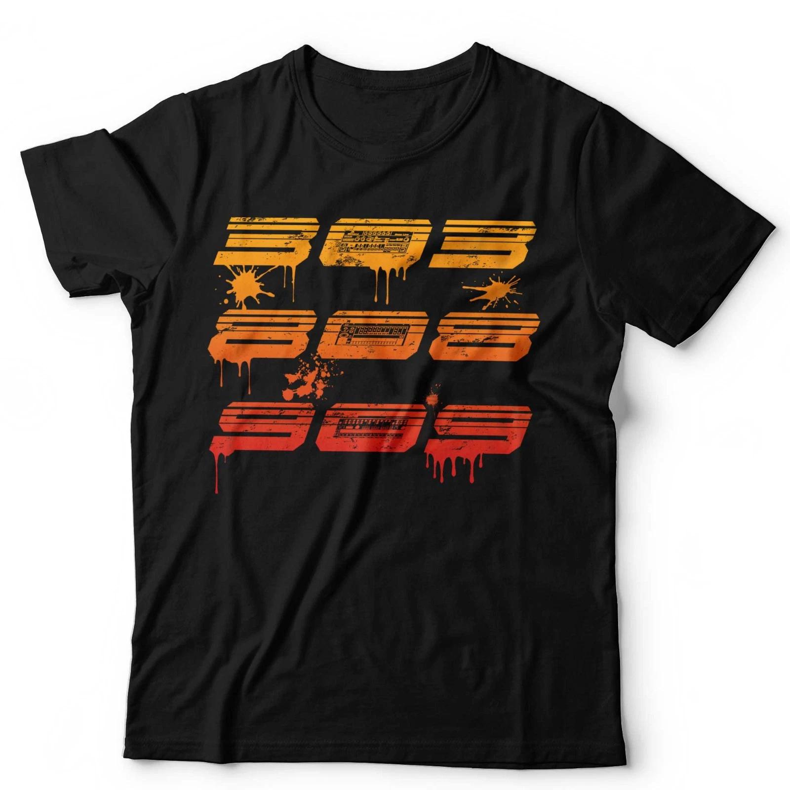 EDM T-Shirt 303 808 909 Drum Machines House Techno Acid Hip-Hop Festival Rave S