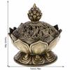 Alloy Incense Burner Classical Chinese Handmade Censer Bronze Household Ornaments Wear-resistant Aroma Stove Adorn Craft