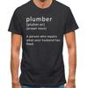 Plumber Definition Unisexs T Shirt Vintage Washed Casual Designer Clothes Versatile Soft Breathable Graphic Homme Slightly Stylish