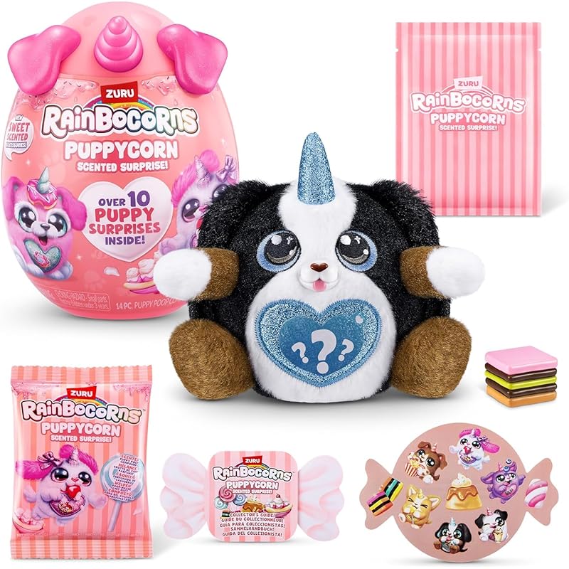 

Rainbowbocorns радужные конусы кукуруза для щенков сюрприз для щенков яйцо мягкая игрушка (Шепард) [продукт]