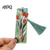 Decorative Page Marker Stained Glass Art Metal Bookmark Book with Classical Style