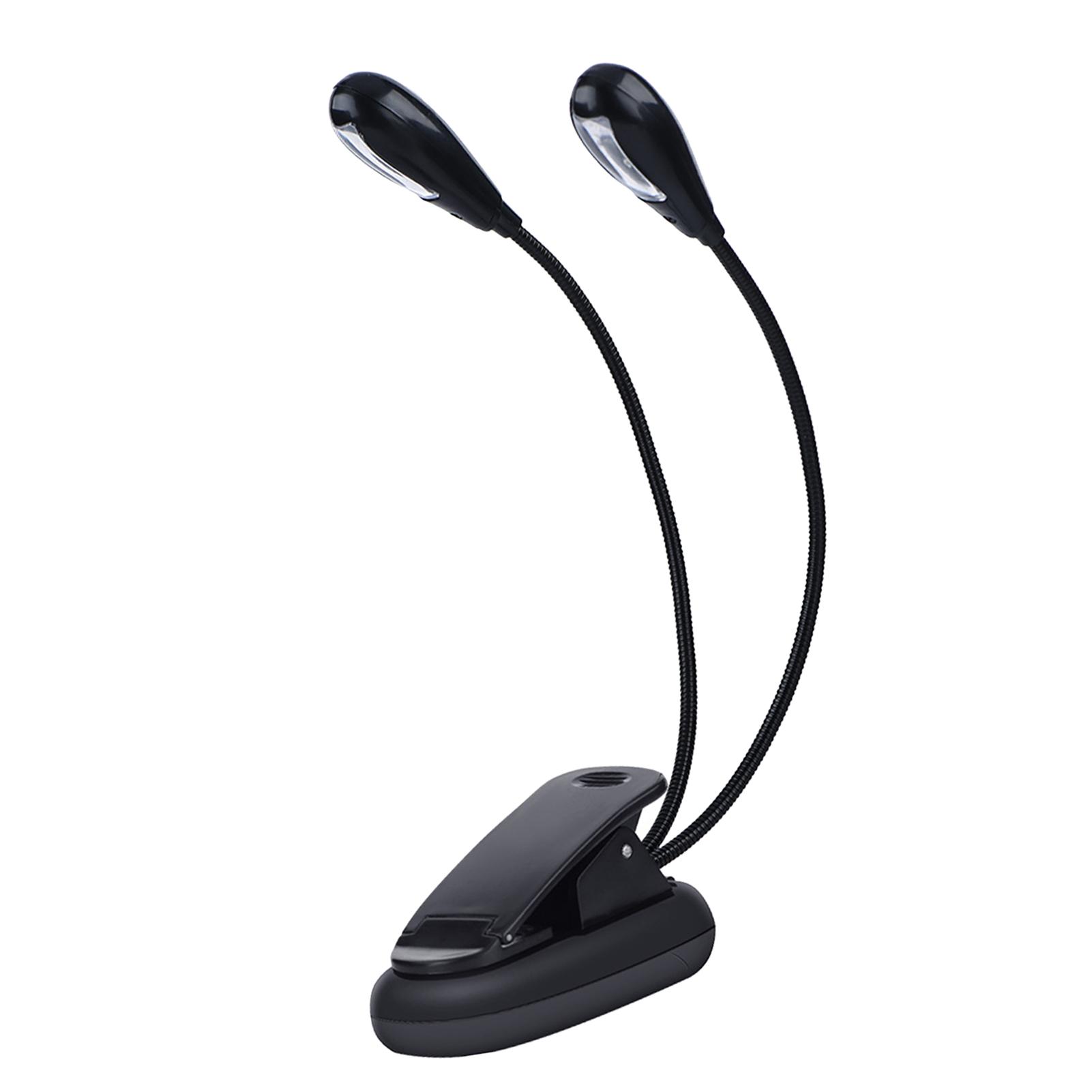 

Подставка для нот Clip On Book Reading Mini Double Adjustable Arms Light LED Lamp (8 бусин)