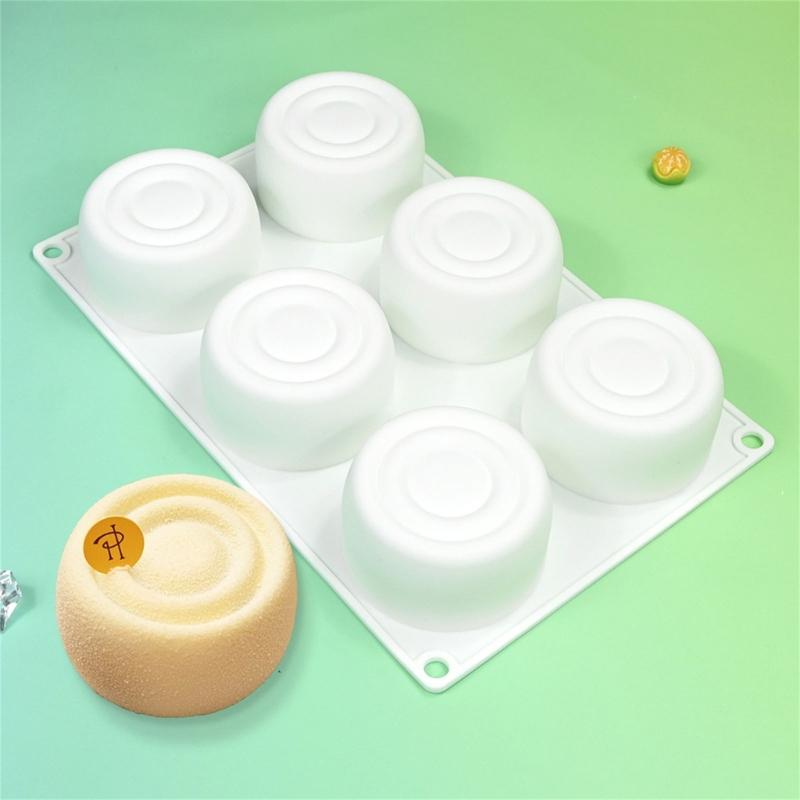 Chocolate Molds Cylinder Shape Silicone Molds Mousses Cake Decorating Molds Baking Tool for Mousses Cake, Pastry