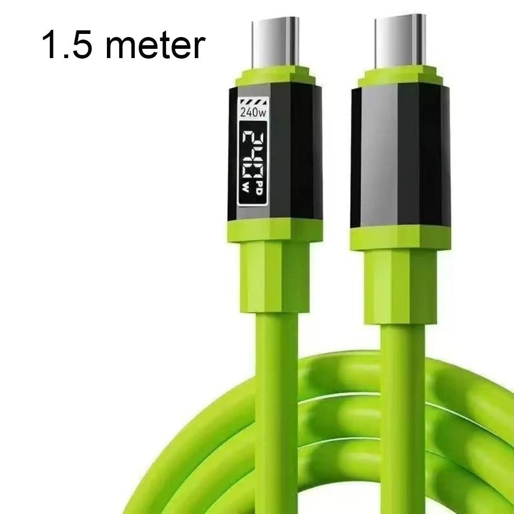 1m/1.5m/2m Type-C To Type-C Cable PD 240W Fast Charging Wire for Xiaomi/OPPO/VIVO Phone Charging