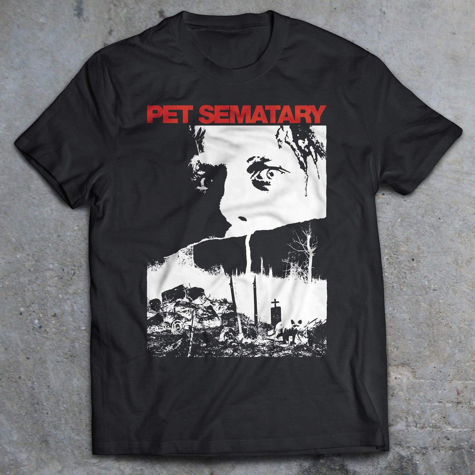 Pet Sematary 1989 Horror Movie T-Shirt , 80s Horror Shirt, Stephen King, Ramones, Creepshow, IT, Videodrome, Lost Boys, Re-Animator M