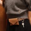 Square Suede Card Holder Belt