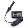 Home Electronic Cable Humidity Temperature Digital Kit Indoor Meter LCD Black Probe Sensor Display Room Monitor