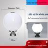 LED Waterproof Outdoor Post Light with Acrylic Spherical Shade