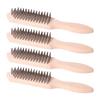 Carbon Steel Wire Brush Heavy Duty Wire Brush For Home Use Comfortable To Use Non-Slip Grip For Cleaning Grills