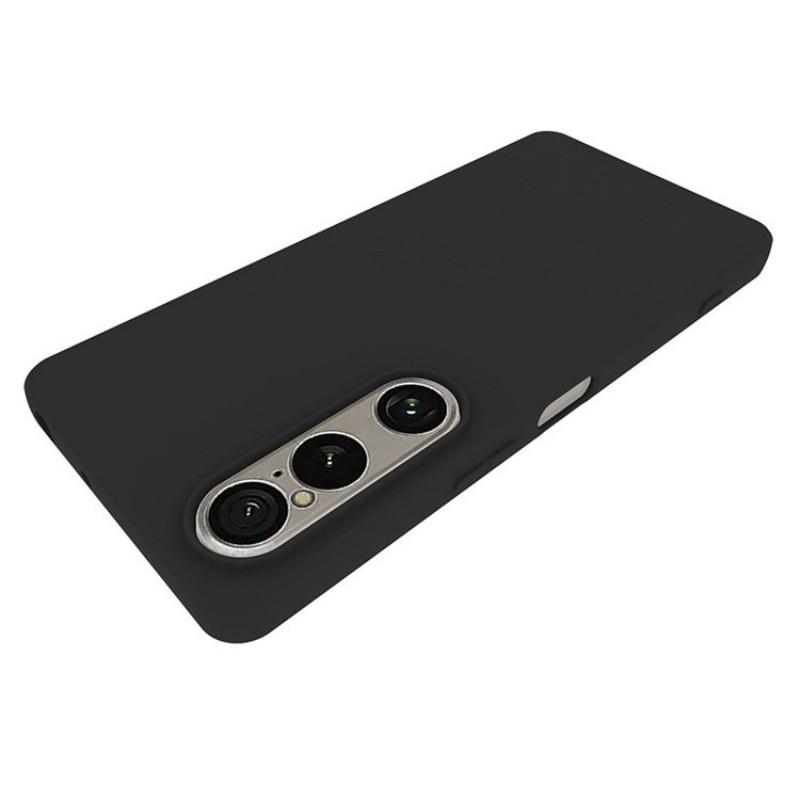 For Sony Xperia 1 VII TPU Case WANLONFENG MS Series Matte Back Cover with Tempered Glass (Big Hole Lens)