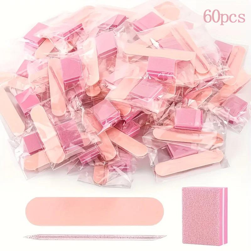 24pcs Nail Care Kit: Mini Files, Buffers & Sticks - Perfect for Jewelry Polishing & Manicures