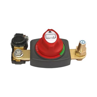 High Current 250A Brass Battery Disconnect Switches for Automotive Marine Motorhome Applications Featuring Easy Tool Free Installation and Corrosion