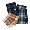Imitation Cashmere Scarf Women's High-end Sense Versatile Thickened Autumn and Winter Splicing Warm New Plaid Scarf Dual-purpose