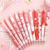 Gel Ink Pen Set with 2 Refills DIY Sticker 0.5MM Fine Point Retractable Pen Quick Drying Smooth Writing Pen School Stationery Student Gift