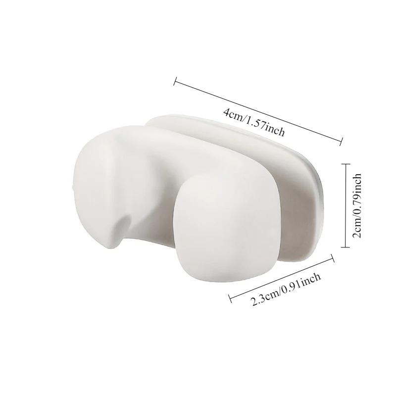 2PCS Rice Spoon Holder Silicone Storage Rack, Kitchen Wall-Mounted Cooker Spoon Shelf, Placement Rack