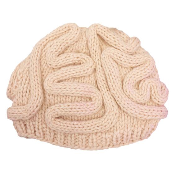 Spoof Horror Brain Knitted Hat Funny Warm Cap Party Headwear Photography Props