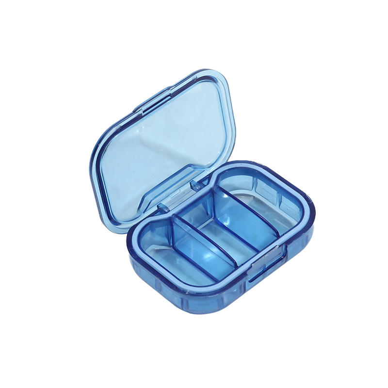 Portable Medication Dispenser Box for Three Daily Doses of Pills and Tablets Waterproof Medicine Case Pill Box