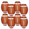 8Pieces Multifunctional Football Themed Paper Lanterns Accessory Great For Festivals And Football Themed Celebration