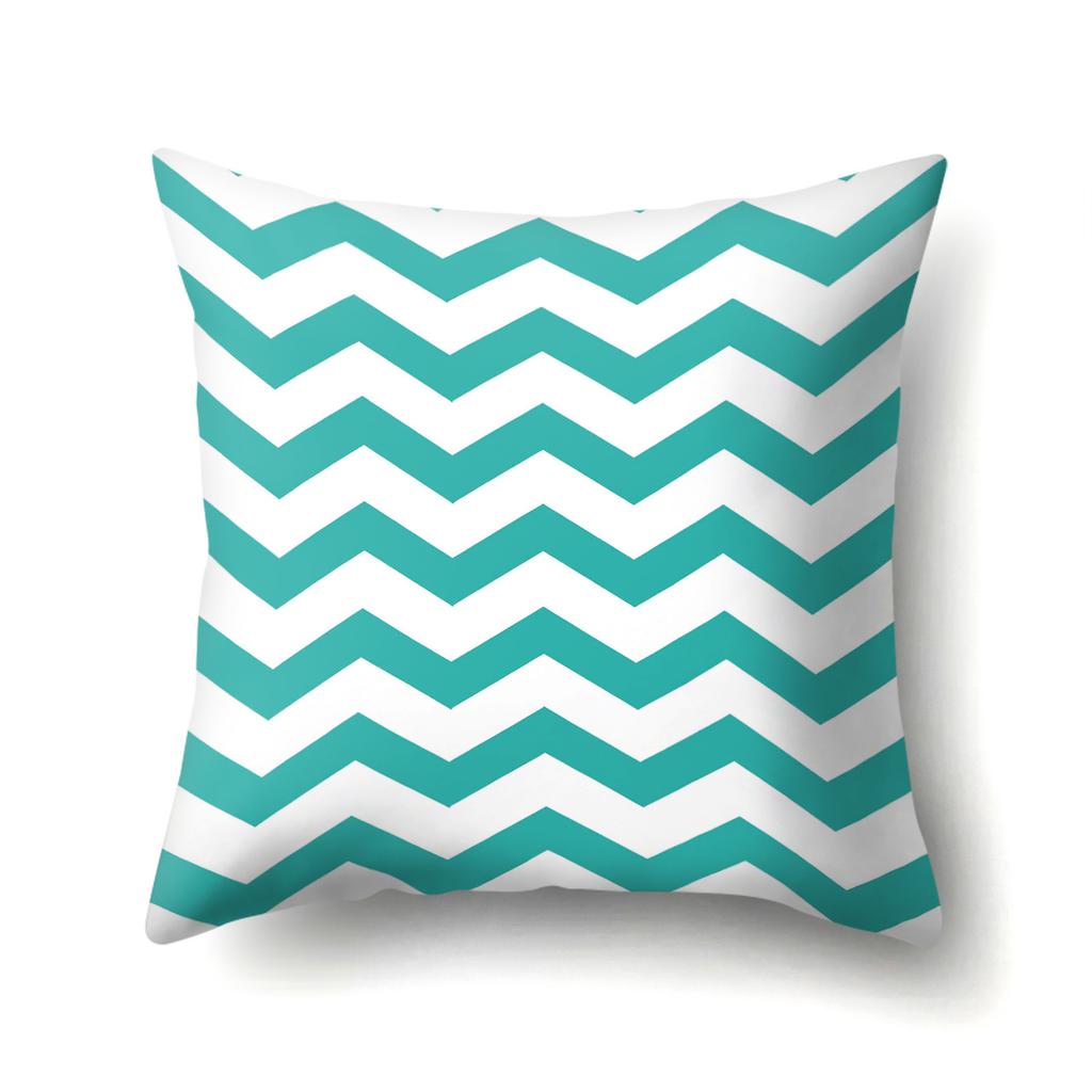 Push Pillowcase Creative Wave Striped Cushion Cover