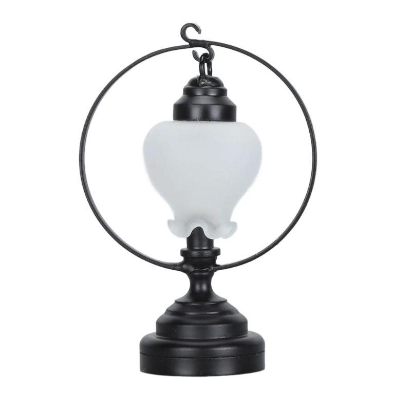 

Lampshade Bedroom Table Lamp Miniature Furniture Model Doll Houses Accessory Realistic Lighting Toy Playset 1:12 1