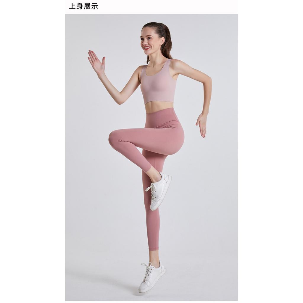 Pantaloni da yoga fitness a vita alta da donna