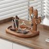 Large Capacity Wooden Storage Rack Decorative Space Saving Keys Glasses Storage Rack Waterproof Moisture-proof