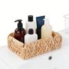2 Pack Water Hyacinth Storage Baskets with Wooden Handles Organizing Baskets for Bathroom Farmhouse Home Living Room Decor