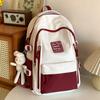 School Bag for Children, Elementary School Students, Girls, Junior High School Students, Contrasting Colors, Middle School Students