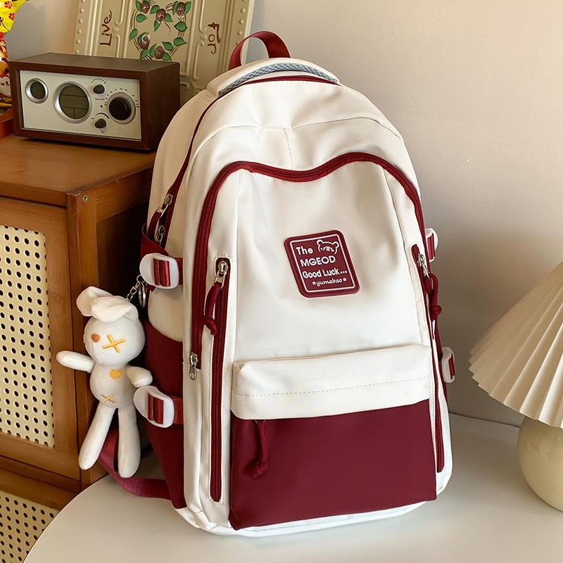 School Bag for Children, Elementary School Students, Girls, Junior High School Students, Contrasting Colors, Middle School Students