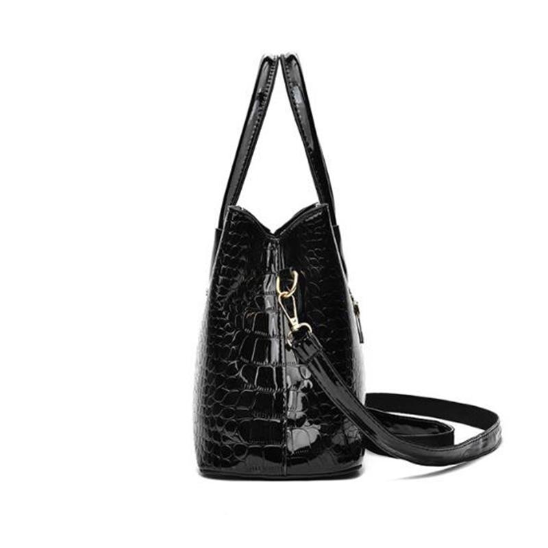 Yogodlns תיק עור בהיר יוקרה לנשי תיק Crossbody תיק כתף גדול נפח תיק כתף אופנה אמא ​​תיק