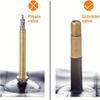 3pcs Heavy Duty Brass Air Chucks with Clip, American Model, Closed Flow Lock-on Tire Inflator Chuck for Schrader Valve