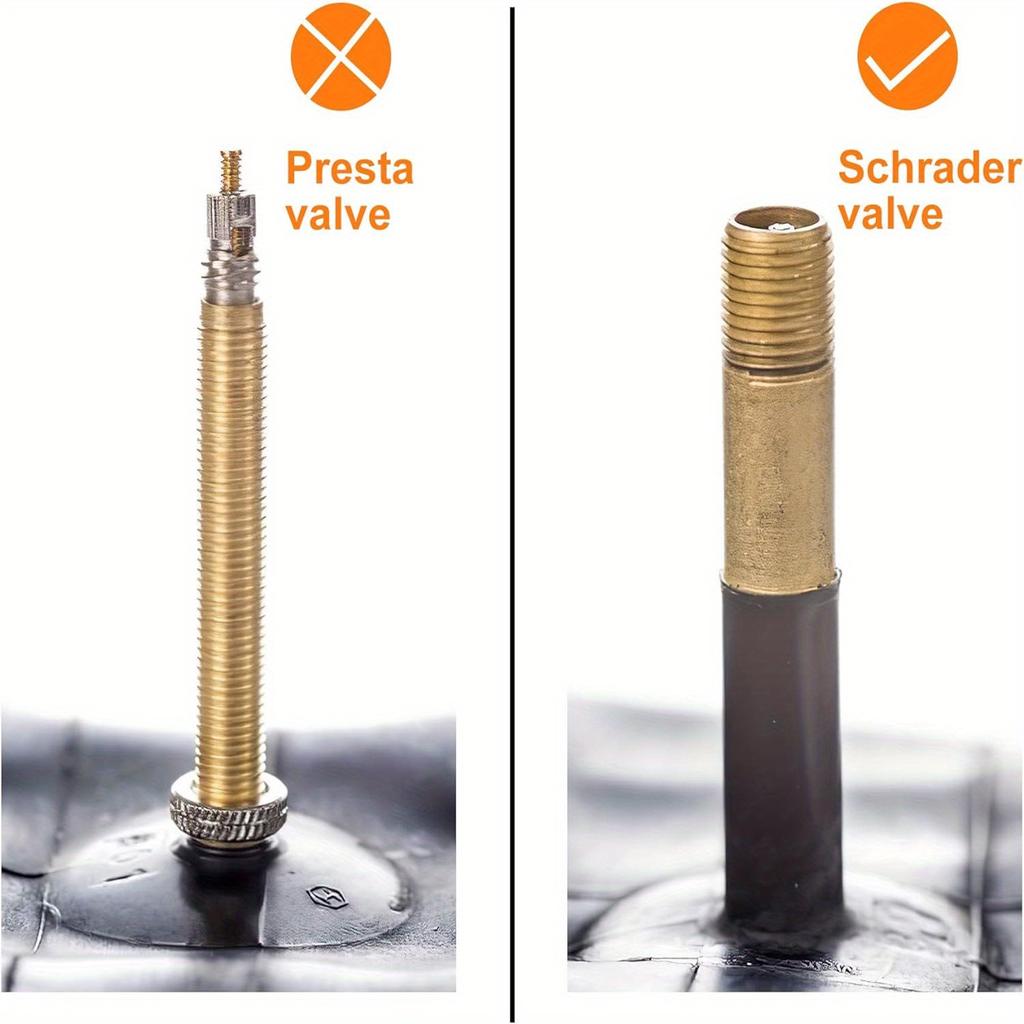 3pcs Heavy Duty Brass Air Chucks with Clip, American Model, Closed Flow Lock-on Tire Inflator Chuck for Schrader Valve