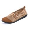 Autumn New Cloth Shoes Medium and Soft-soled Shoes Fly-woven Breathable Lightweight Casual Shoes